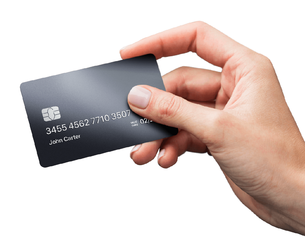 HCB Capital card being held in hand